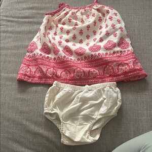 GAP Kids Dress Set in Pink and Cream